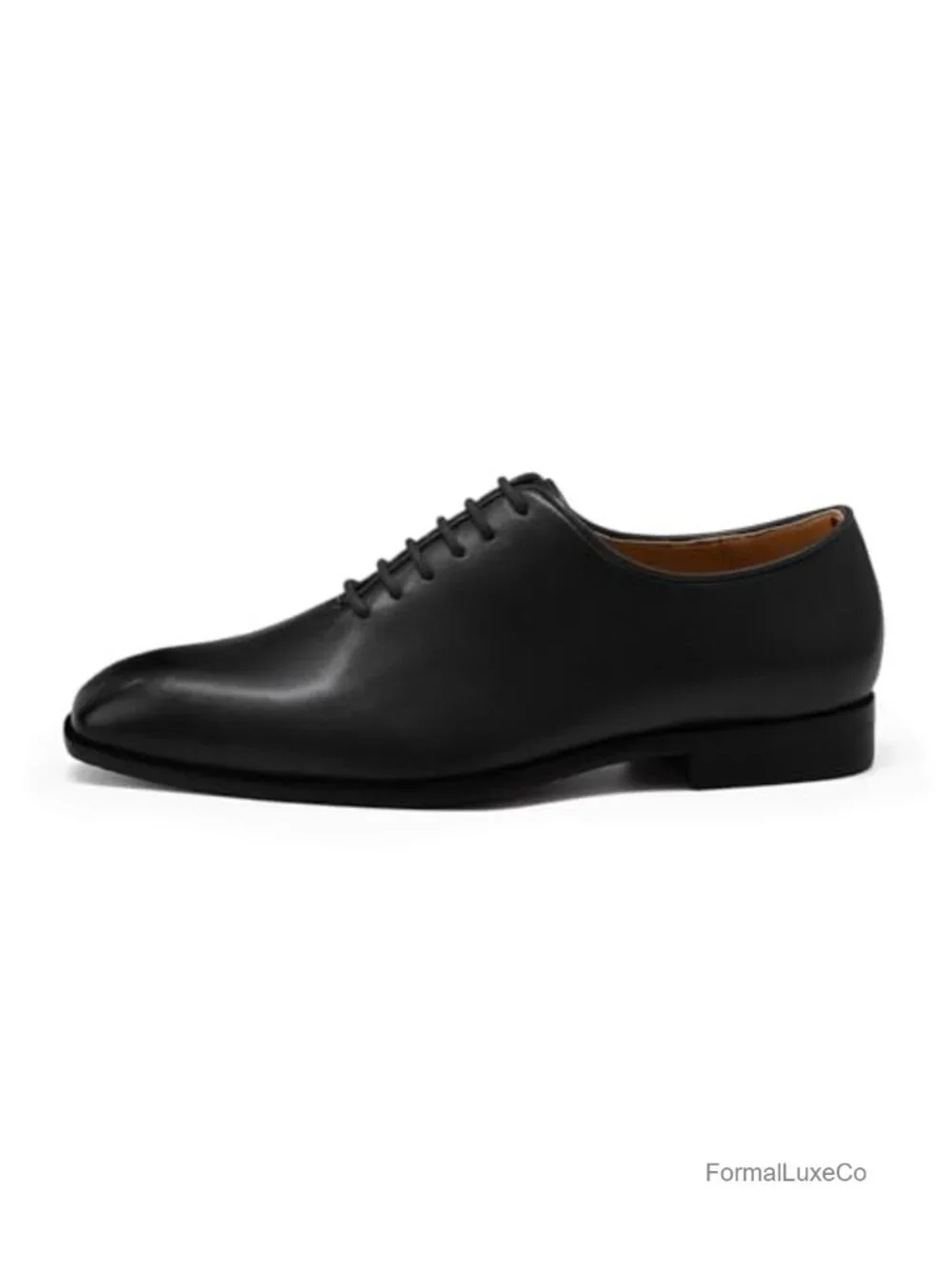 Men's Plain Toe Lace Up Oxfords Dress Shoes Faux Leather Slip-Resistant Work